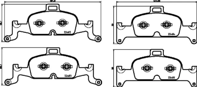 355025811 - Brakes &amp; Brake Parts: Disc Brake Pad Set for Hella Pagid Image