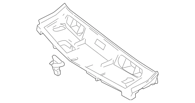 2045000155 - Chassis Sheet Metal Parts/Air Intake: Fan Shroud for Mercedes-Benz: C250, C300, C350, C63 AMG Image image