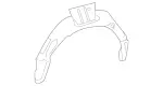 9076302900 - : Inner Wheelhouse for Mercedes-Benz: Sprinter 1500, Sprinter 2500, Sprinter 3500, Sprinter 3500XD, Sprinter 4500 Image
