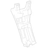 2168850263 - : Bumper Lateral Support for Mercedes-Benz: CL550, CL600, CL63 AMG, CL65 AMG Image