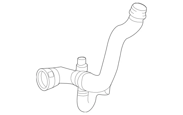 1665008575 - Radiator: Coolant Hose for Mercedes-Benz: GL450, GL550, GLS550, ML550 Image image