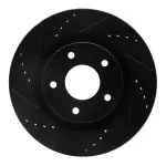 63367057L - : DFC Brake Rotor - Drilled and Slotted - Black for DYNAMIC FRICTION Image