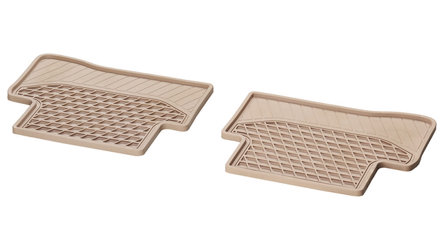 20568076088S85 - : All-Season Floor Mats Classic, Rear, 2-Piece for Mercedes-Benz Image