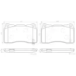 P28106N - : PRIME Ceramic Brake Pad Set for Brembo Image