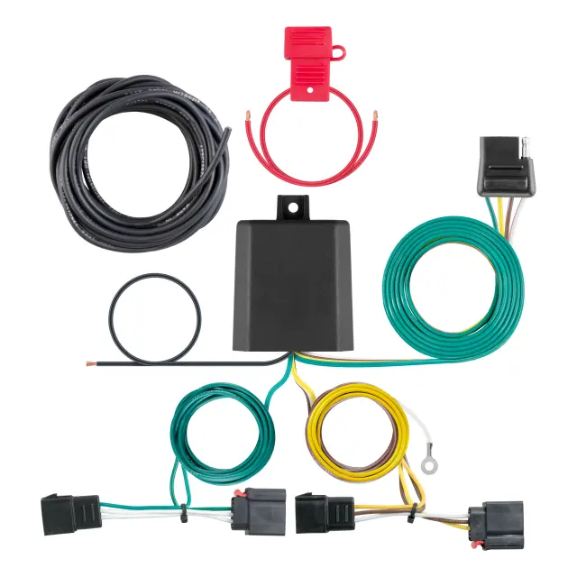 56333 - Electronics: Custom Wiring, 4-Flat, Select Town and Country, Durango, Grand Caravan, Patriot for CURT Image