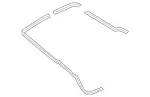 2037400678 - Body: Weatherstrip for Mercedes-Benz Image