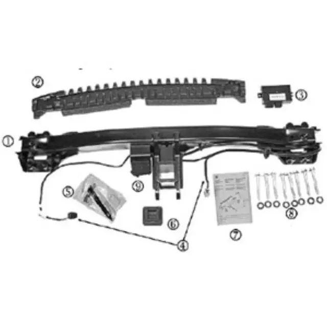 7L0092105UA - Towing: Trailer Hitch W/O Ball for Volkswagen Image