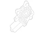 1729062400 - Windows: Electric Motor for Mercedes-Benz: SLC300, SLC43 AMG, SLK250, SLK280, SLK300, SLK350, SLK55 AMG Image