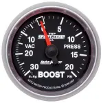 3607 - : GAUGE, VAC/BOOST, 2 1/16", 30INHG-20PSI, MECHANICAL, SPORT-COMP II for AutoMeter Image