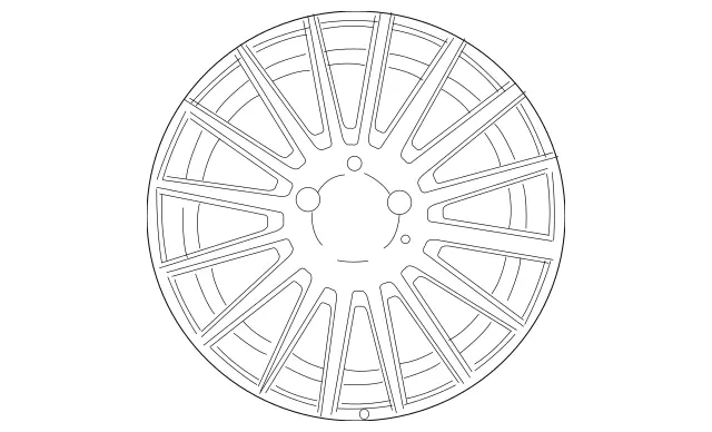 66031097 - Suspension: Wheel, Alloy for Mercedes-Benz Image