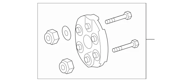 205411490065 - Propeller Shaft: Flex Disk for Mercedes-Benz: GLE450, GLE53 AMG, GLS450 Image image