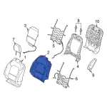 M2DZ7864811B - Body: Seat Back Pad for Ford: Bronco Image