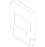 46392006607J95 - Body: Seat Back Cover for Mercedes-Benz Image