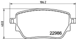 355039021 - : Disc Brake Pad Set for Hella Pagid Image
