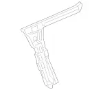 2058801702 - Detachable Parts: Bumper Lateral Support for Mercedes-Benz: C350e, C400, C450 AMG, C63 AMG Image