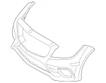 21888504009999 - Body: Bumper Cover for Mercedes-Benz Image