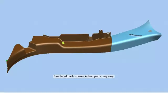 22817392 - Body: Lock Pillar Trim for GM Image