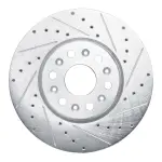 63148090R - : DFC Brake Rotor - Drilled and Slotted - Silver for DYNAMIC FRICTION Image