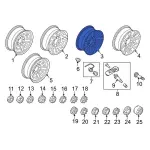 LC3Z1007B - Suspension: Wheel for Ford Image