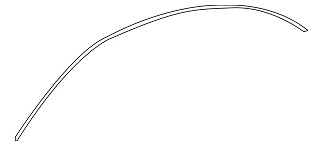 2196900239 - Covering and Lining: Rail for Mercedes-Benz: CLS500, CLS55 AMG, CLS550, CLS63 AMG Image image