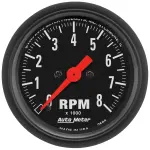 2698 - : GAUGE, TACHOMETER, 2 1/16", 8K RPM, IN-DASH, Z-SERIES for AutoMeter Image
