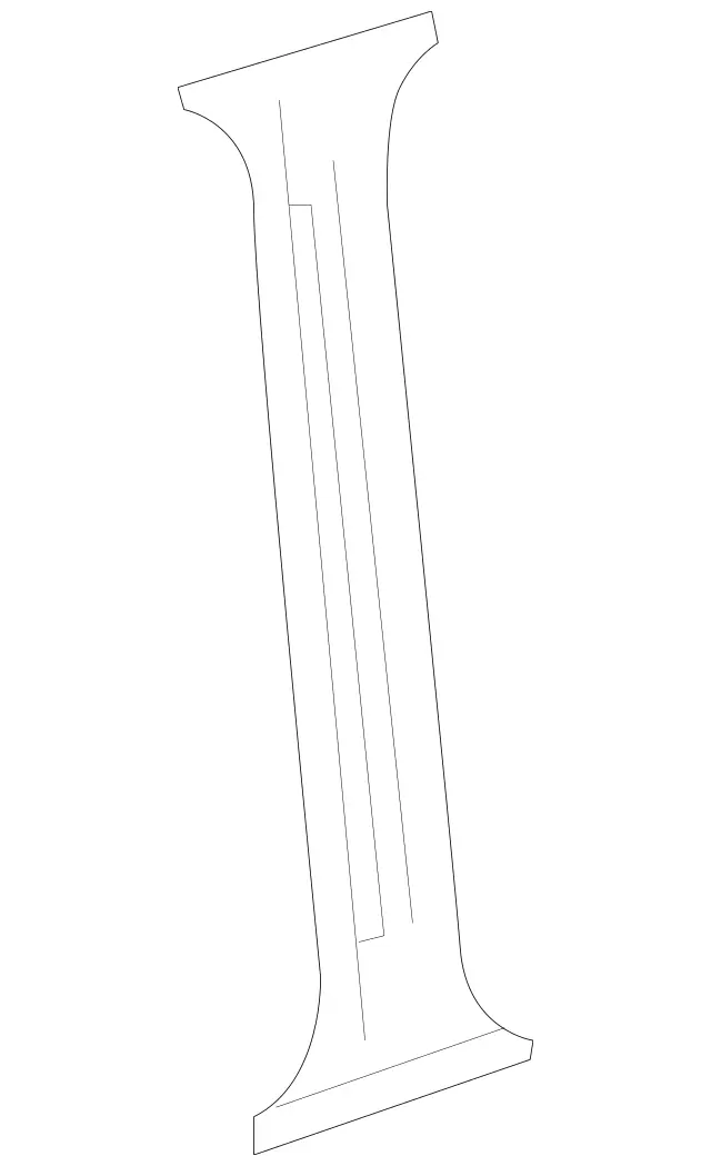 90669248027J69 - Body: Window Trim for Mercedes-Benz: Sprinter 2500, Sprinter 3500 Image image