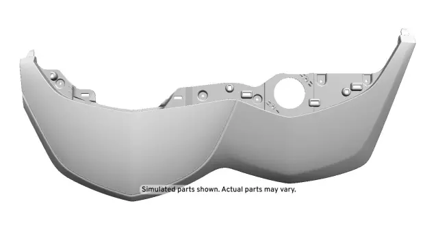 23152142 - : Jet Black Instrument Panel Center Trim Pad for GM Image