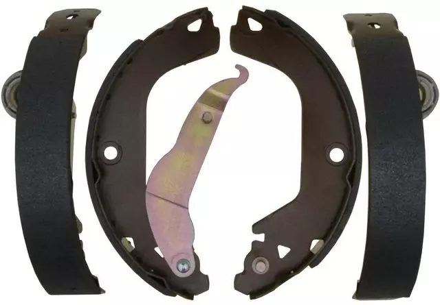 19339844 - Unclassified: Bonded Rear Drum Brake Shoe Set with Lever for GM Image