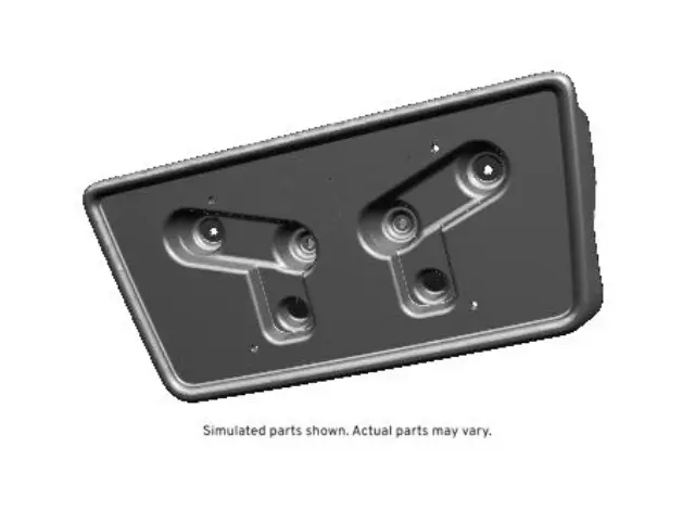 25833011 - Body: License Bracket for GMC: Sierra 2500 HD, Sierra 3500 HD Image