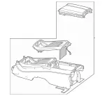 29068043028T18 - Body: Rear Console for Mercedes-Benz Image