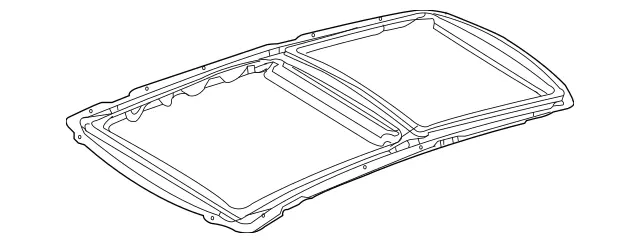 2517800829 - Body: Sunroof Frame for Mercedes-Benz Image