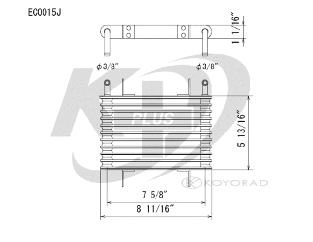 EC0015 - : Koyorad Automatic Transmission Oil Cooler for Koyo Image