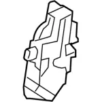 9S4Z5421812B - Body: Lock for Ford Image