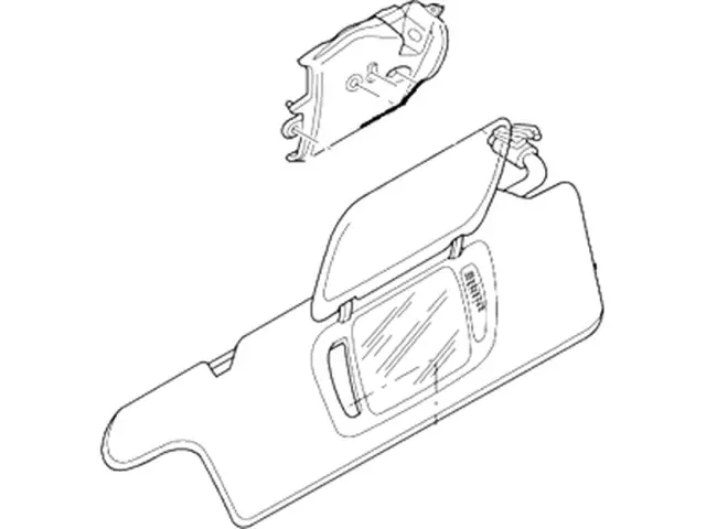 3R3Z7604104BAA - Body: Visor for Ford Image