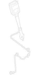 2478609503 - Driver Seat: Seat Belt Buckle for Mercedes-Benz Image