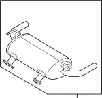 201005CD0D - : Muffler for Infiniti Image