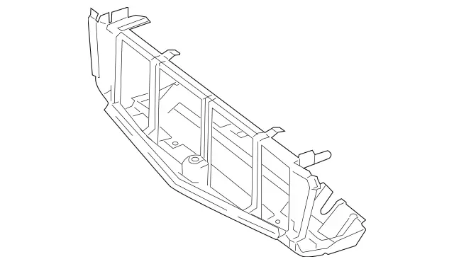2045053330 - Radiator: Air Duct for Mercedes-Benz: C300, C350, C63 AMG Image image