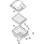 KB3Z9600B - : Air Cleaner Assembly for Ford: Ranger Image