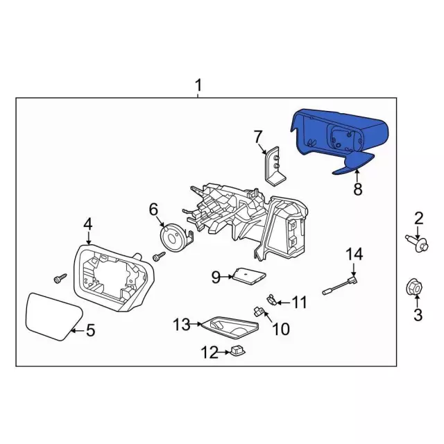ML3Z17D742CAPTM - Body: Mirror Cover for Ford: F-150 Image