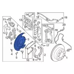 PC3Z2C028A - : Backing Plate for Ford Image