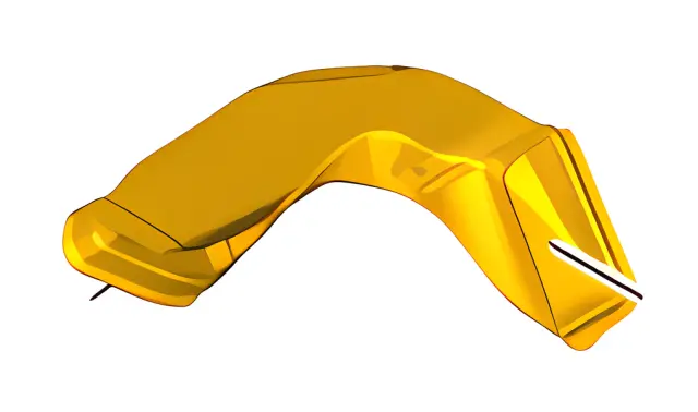 BK3Z19D809A - Body: Upper Duct for Ford Image