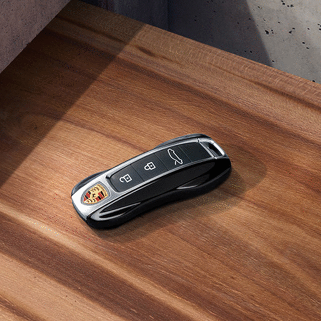 99104480122041 - Interior: Painted Vehicle Key Cap - Black for Porsche Image