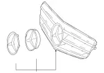 20488000239744 - Body: Grille for Mercedes-Benz Image
