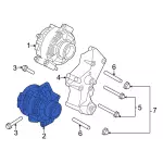 7C3Z10346CERM - : Alternator for Ford Image