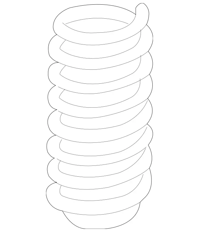 1663211704 - Springs, Suspension and Hydraulic Components: Helical Spring for Mercedes-Benz: GLE300d, GLE350, GLE400, GLE550e, GLE63 AMG, ML250, ML350, ML400, ML550, ML63 AMG Image image