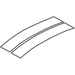 GR3Z63502F30AB - Body: Stripe Tape for Ford: Mustang Image