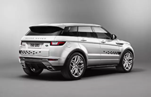 VPLVB0213PAB - Exterior: Vehicle Decals, Number One, Tailgate, Black for Land Rover: Range Rover Evoque Image