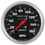 3995 - : GAUGE, SPEEDOMETER, 5", 160MPH, MECHANICAL, SPORT-COMP for AutoMeter Image