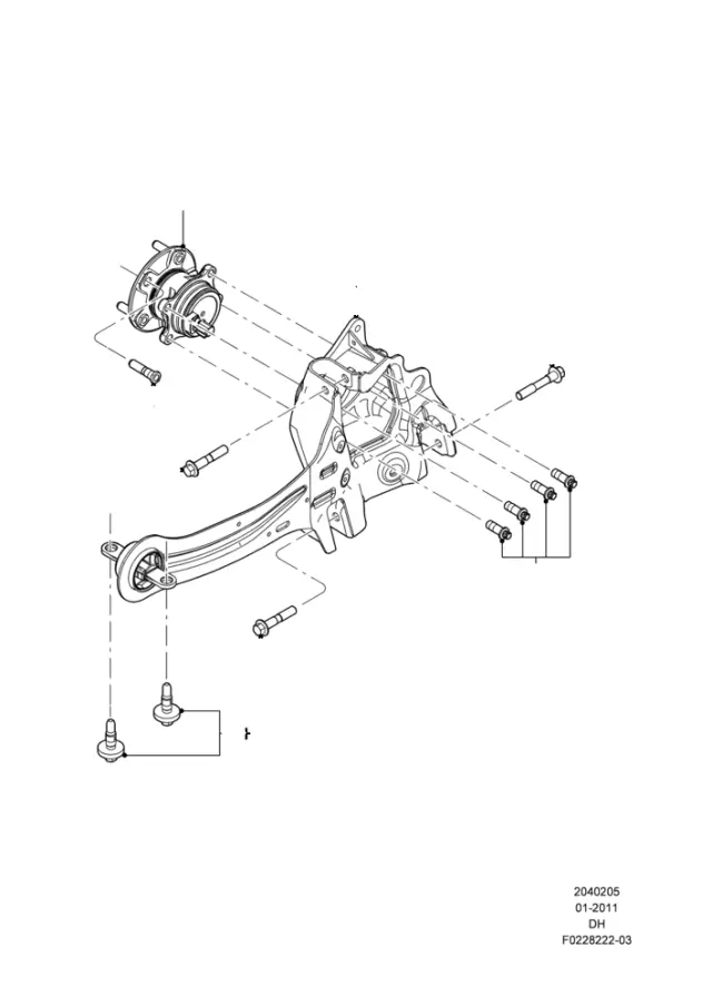 BV6Z1104B - Brakes: Hub Assembly for Ford Image