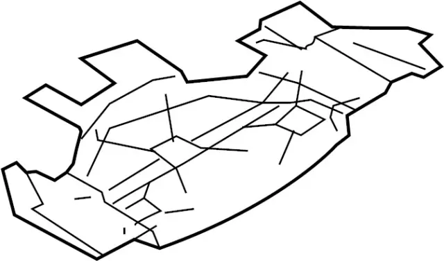 849C45CB0A - Body: Pad for INFINITI: Q60 Image